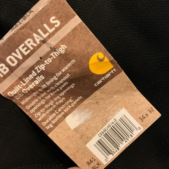 Carhartt Bib Overalls 34x32 - Picture 6 of 7